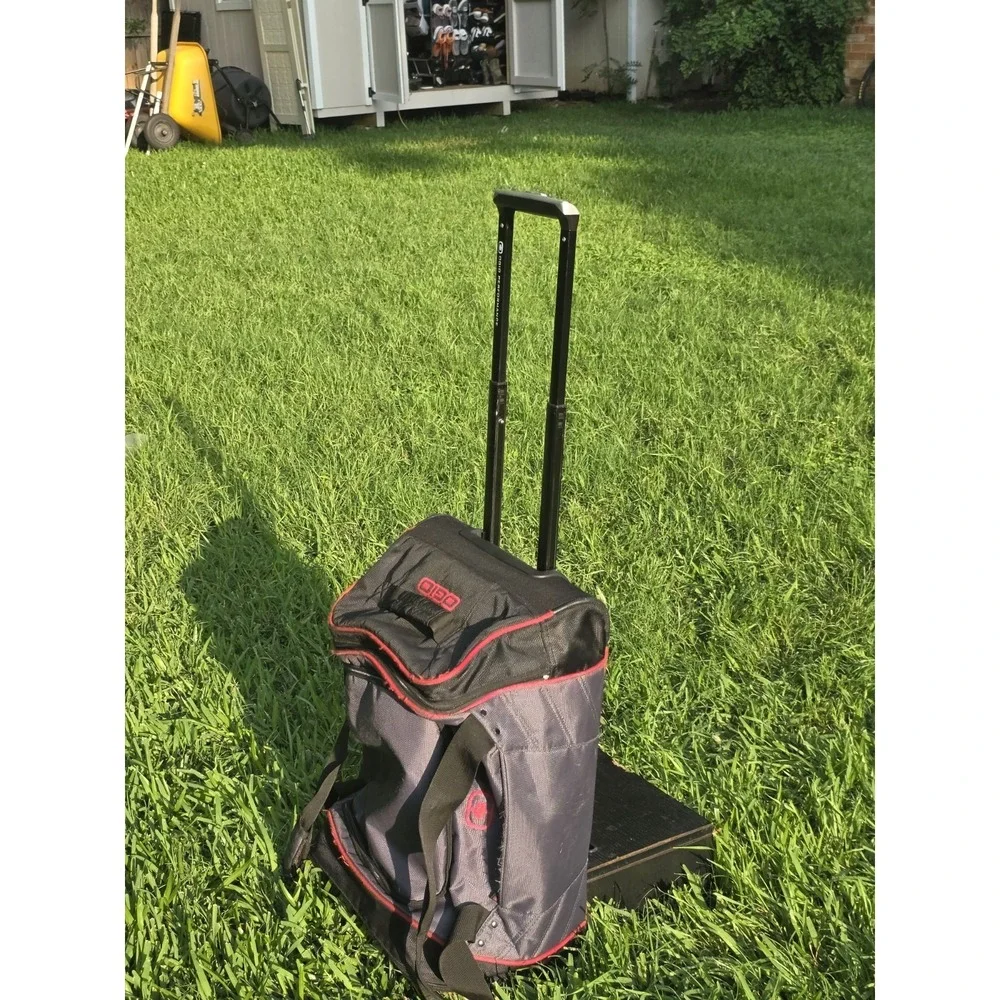 Ogio Rolling Travel Duffel Bag Black Maverick Carry On Luggage Wheels Layover l